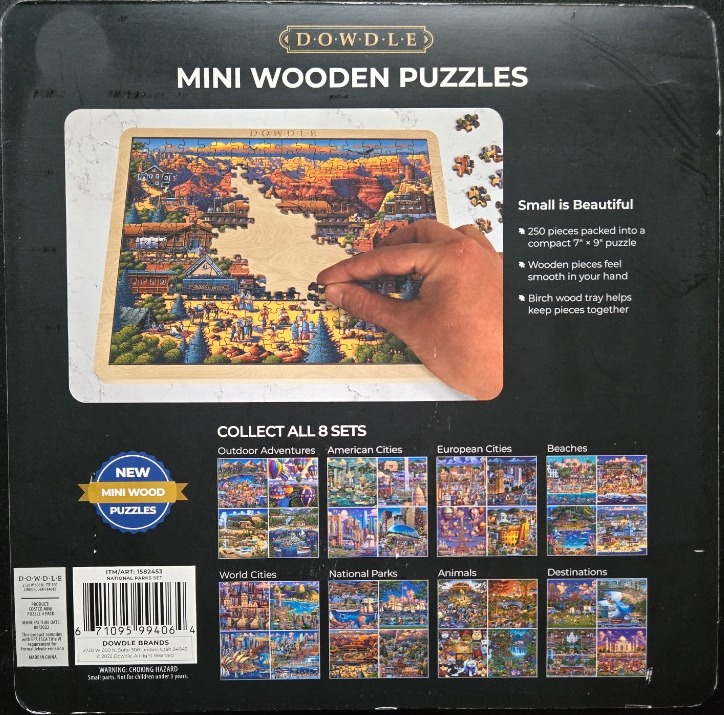 Mini Wooden National Parks