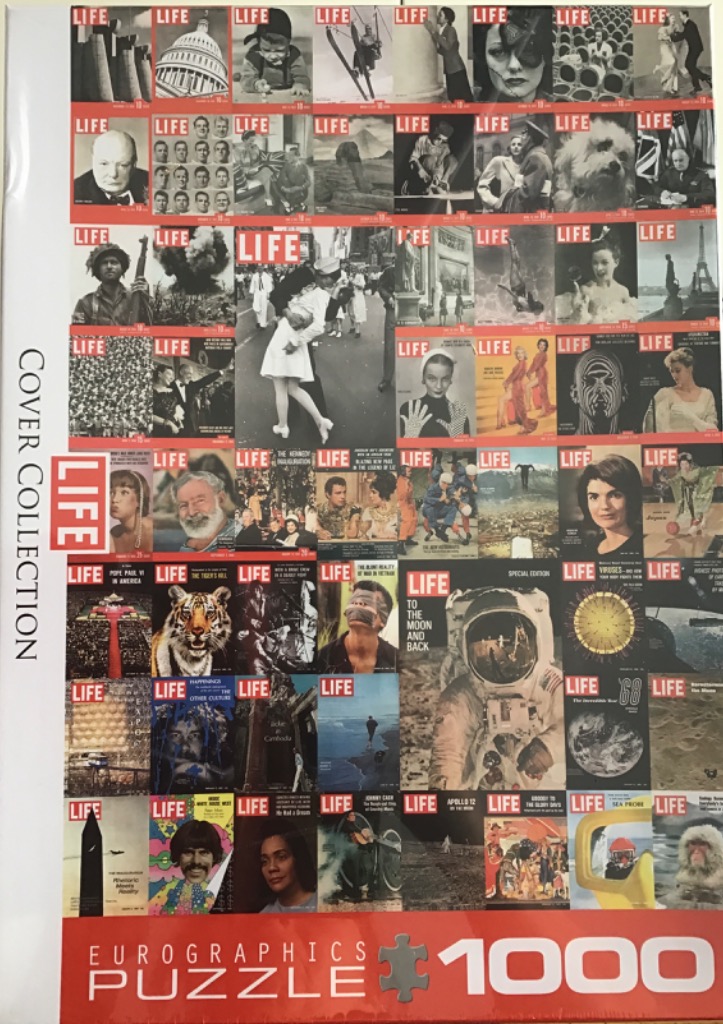 A collage of various historic magazine covers featuring black and white and colour photography.
