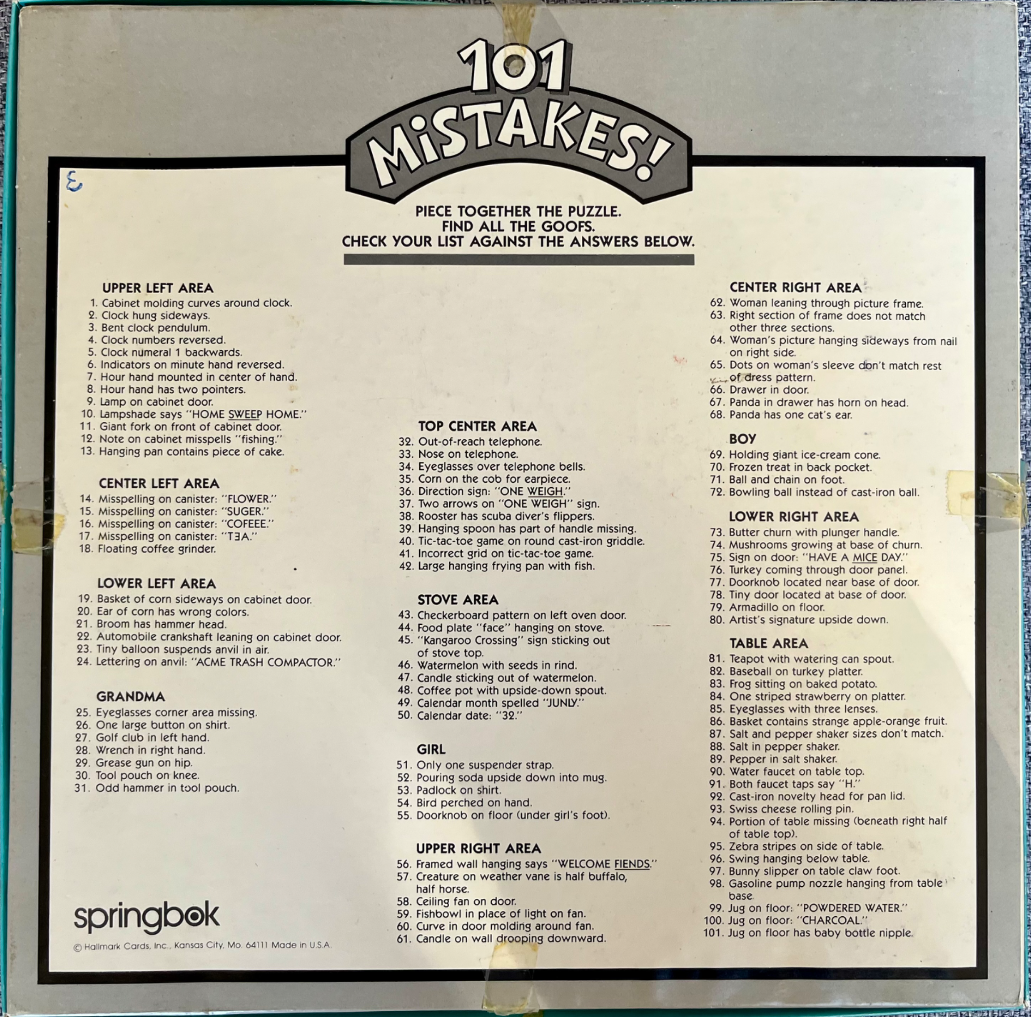 101 Mistakes!