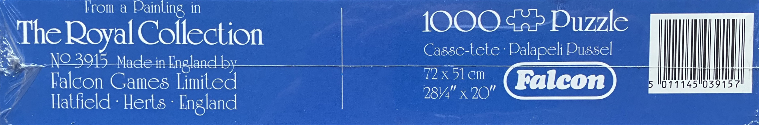 Text and barcode on a deep blue background.