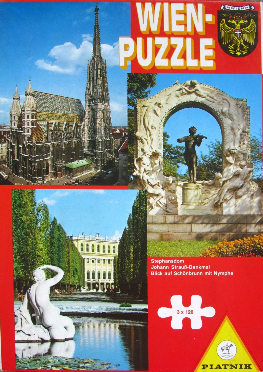 Three photographs of Viennese landmarks including St. Stephen