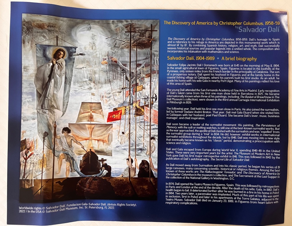 A reproduction of Salvador Dali