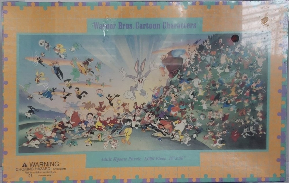 A montage of dozens of classic cartoon characters arranged in a group shot