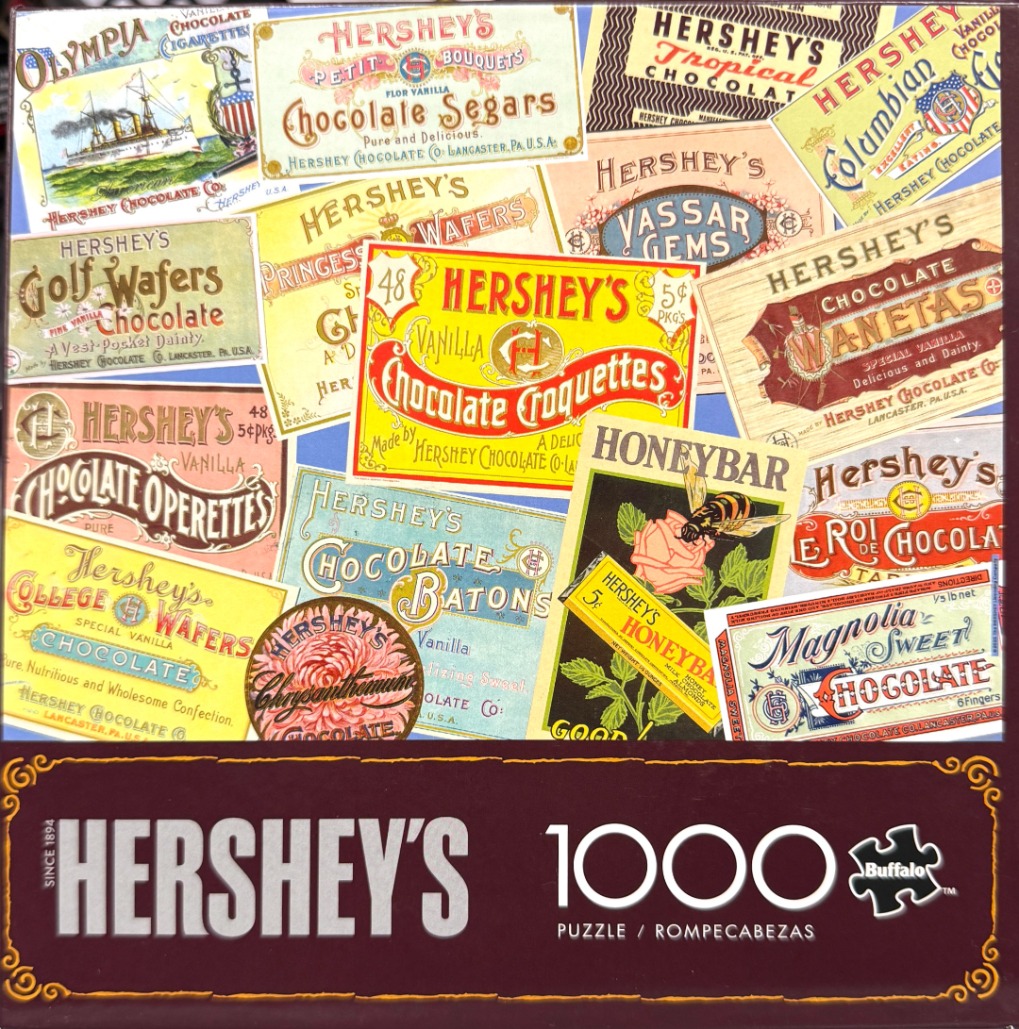 A collage of vintage Hershey
