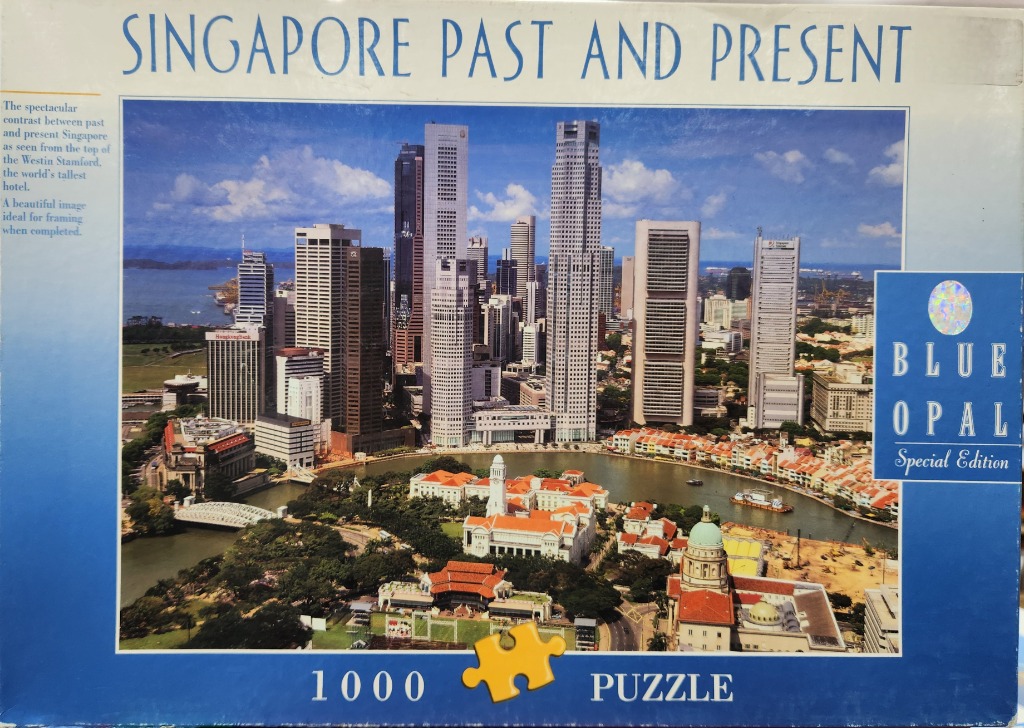High-angle photograph of Singapore