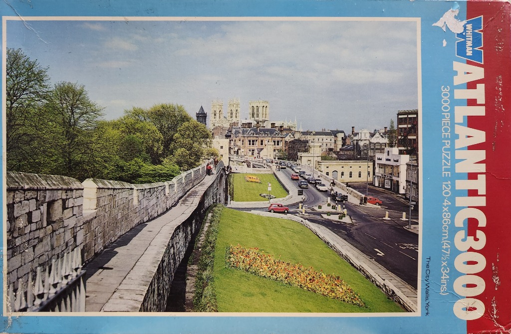 View of the York City Walls with York Minster in the background