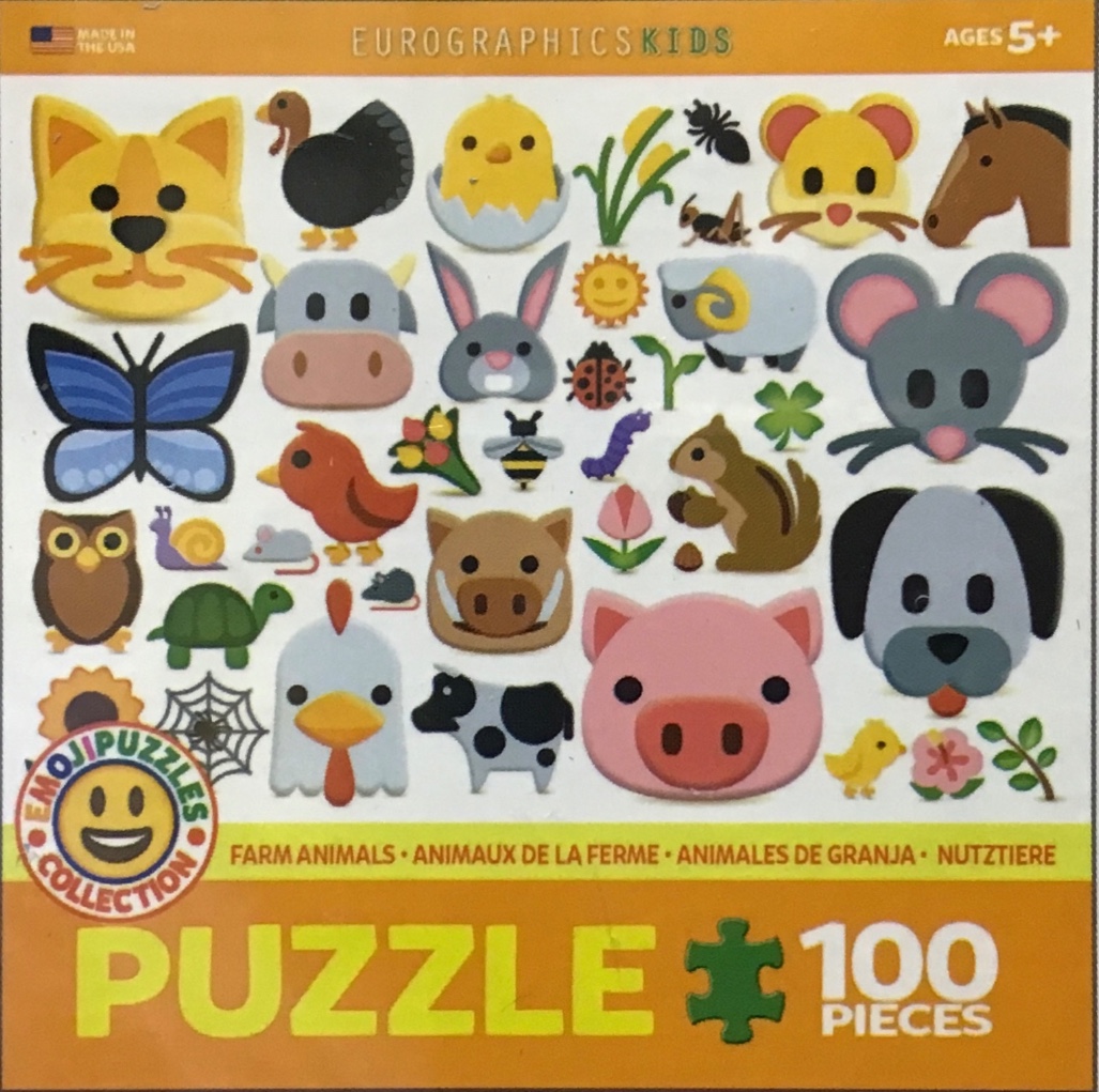 A collection of various animal and insect emojis arranged on a white background.