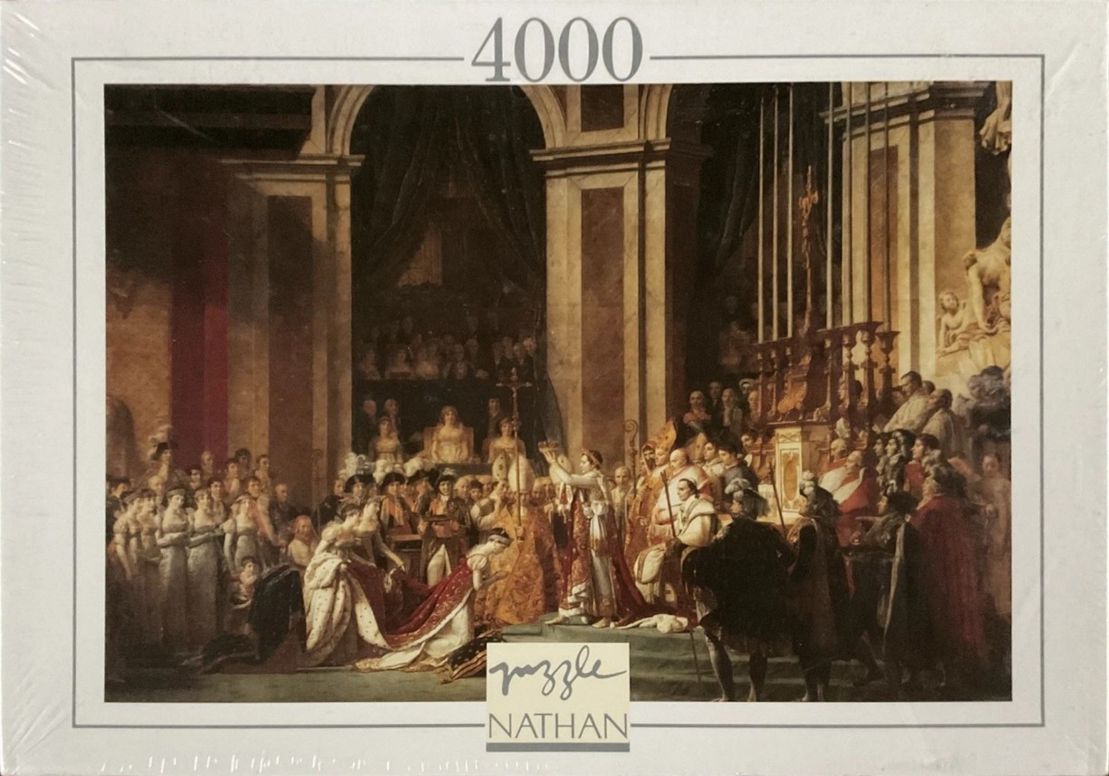 The Coronation of Napoleon by Jacques-Louis David, depicting the emperor crowning Empress Josephine in Notre-Dame.