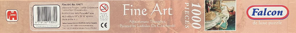 Fine Art "Affectionate Thoughts" by Czachorski. 1000 pcs. Romantic painting with woman.