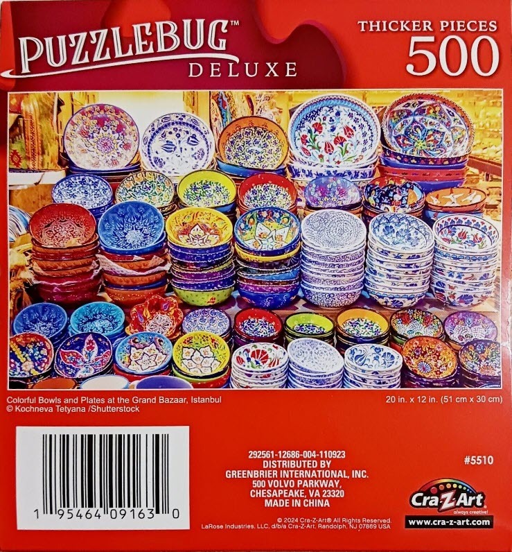 Colorful Bowls and Plates at the Bazaar, Istanbul