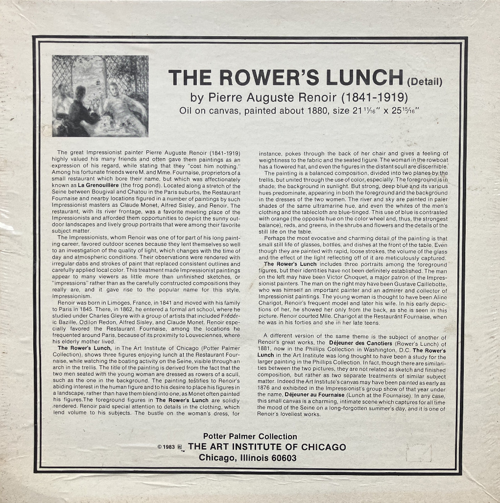 The Rower's Lunch (Detail)