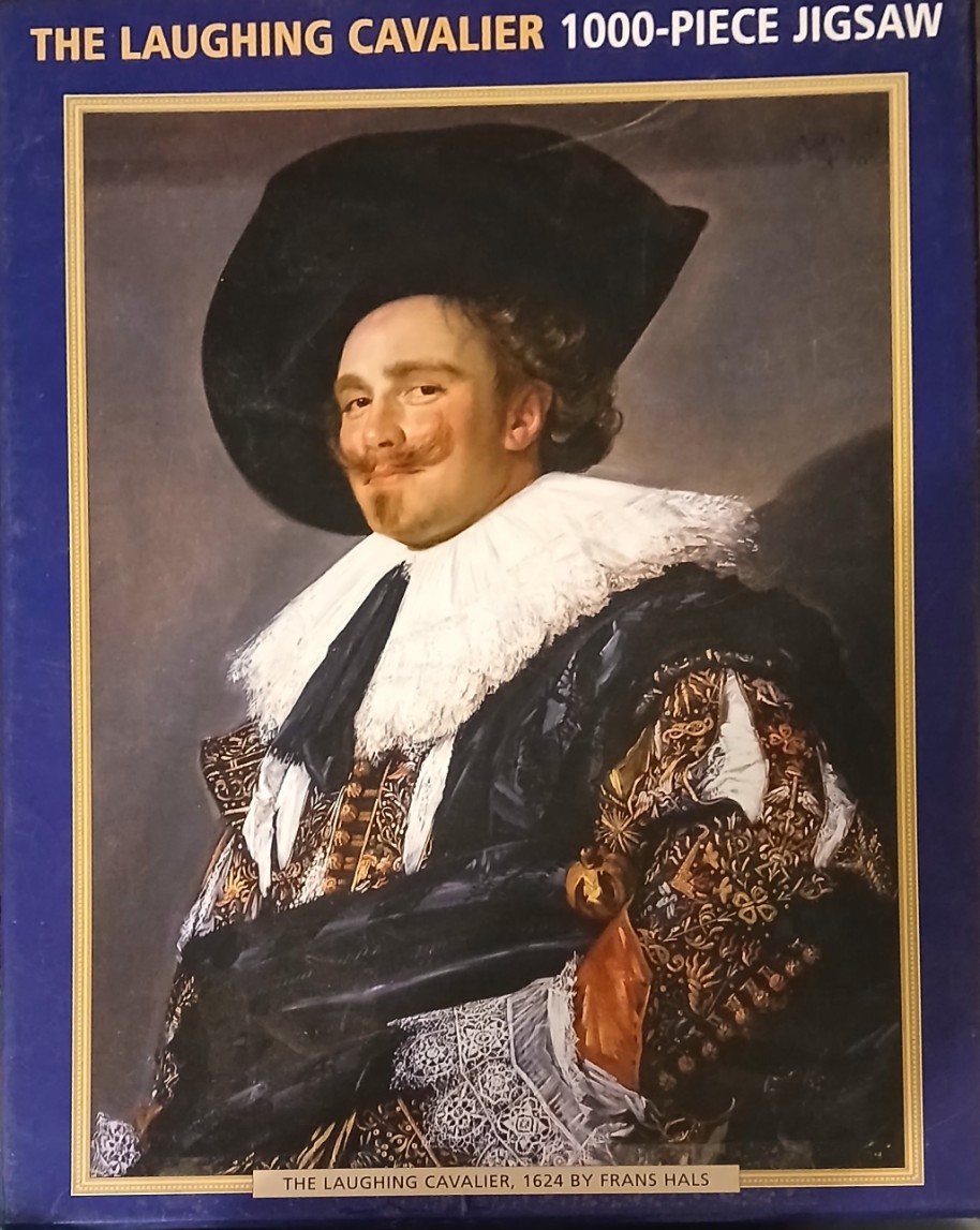 A reproduction of Frans Hals' 1624 painting 'The Laughing Cavalier'