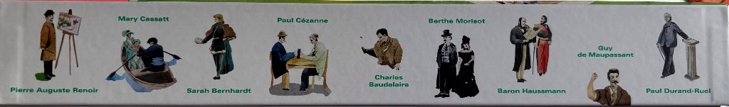 A horizontal gallery of small, isolated illustrations of 19th-century French historical figures.