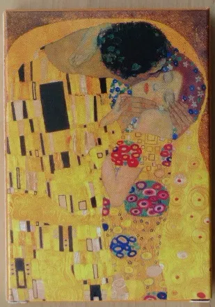 A print of Gustav Klimt