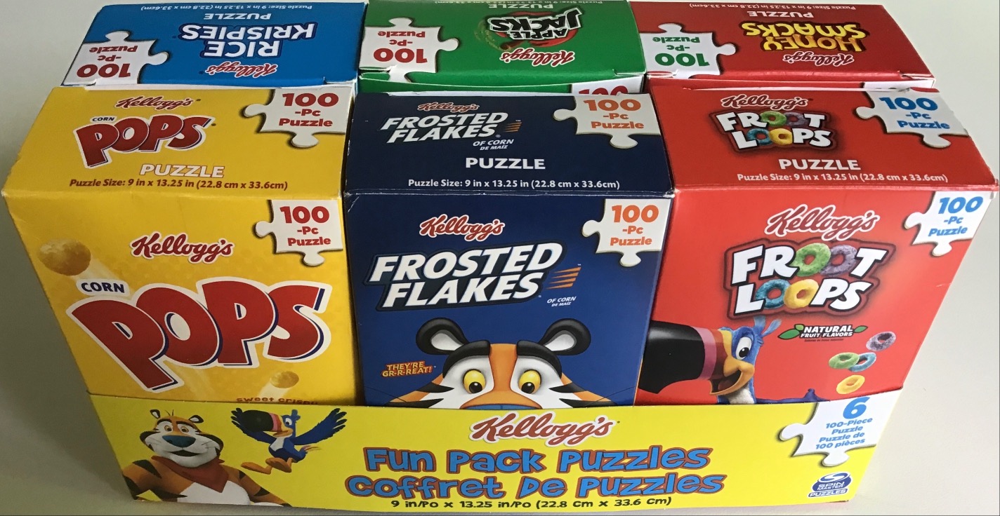 A collection of six Kellogg