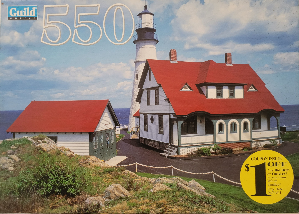 A lighthouse and accompanying keeper