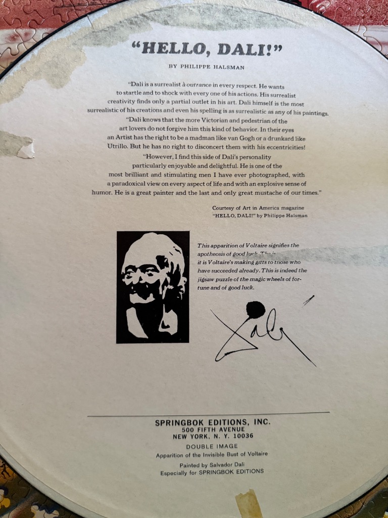 Double Image/ Apparition of the Invisible Bust of Voltaire