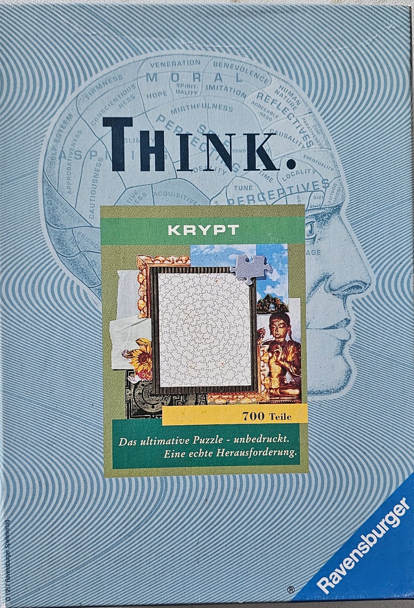 A phrenology head diagram background featuring a central montage of a spiral-patterned blank white square.