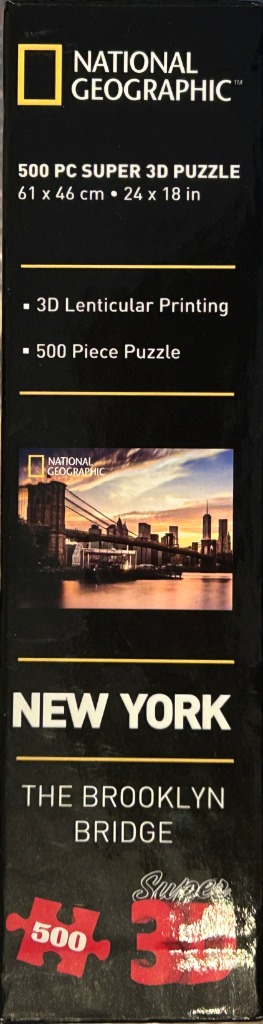 A scenic photograph of the Brooklyn Bridge at sunset with the New York City skyline in the background.