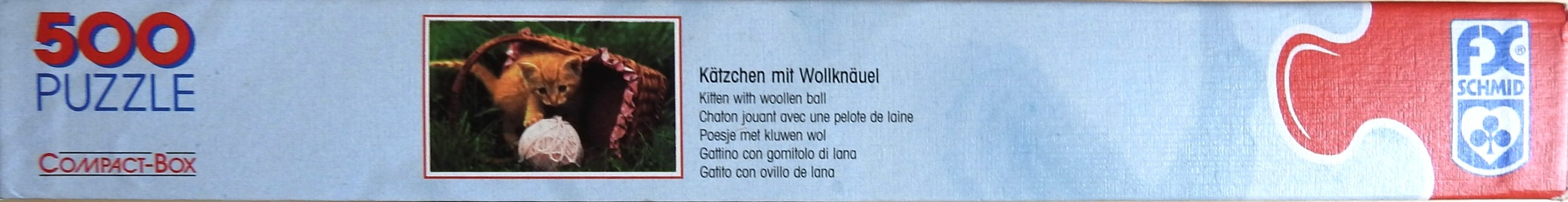 Kitten With Woollen Ball