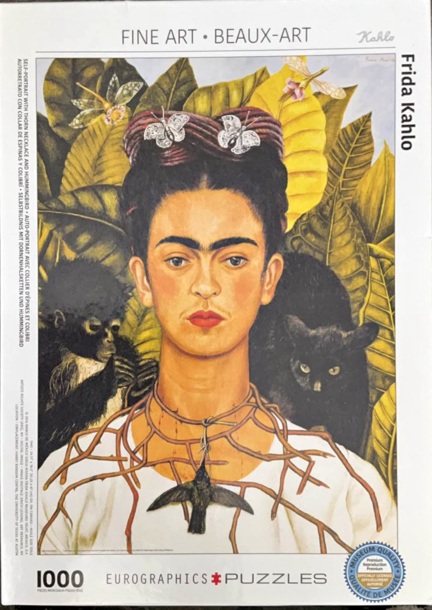Self-Portrait with Thorn Necklace and Hummingbird by Frida Kahlo