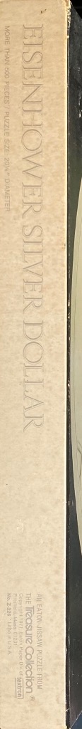 Eisenhower Silver Dollar puzzle. Vintage design.