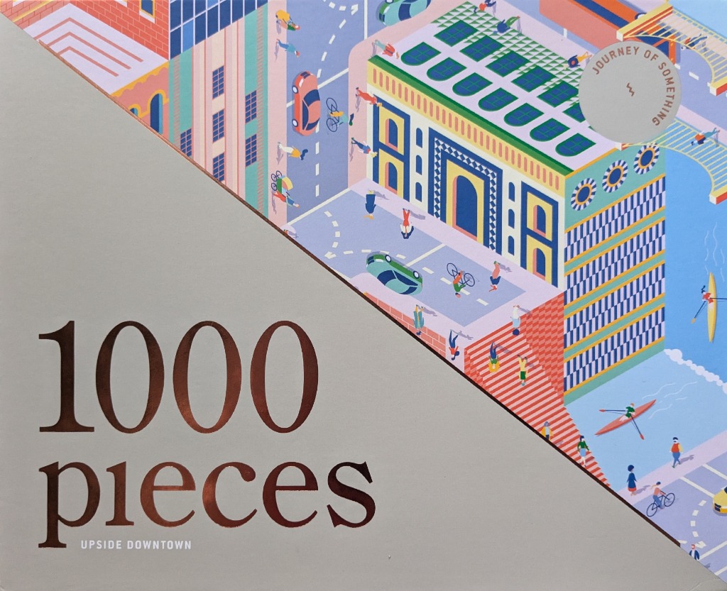 Isometric illustration of a stylized urban landscape with streets, buildings, and people in vibrant, pastel colours.