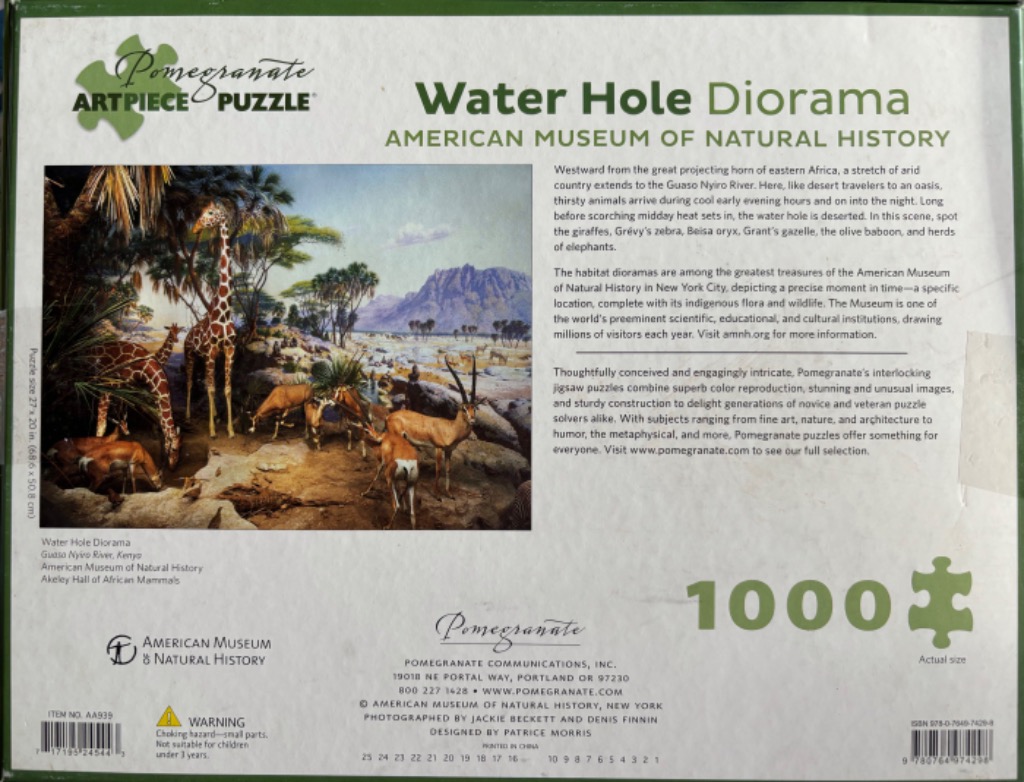 Water Hole Diorama, Guaso Nyiro River, Kenya