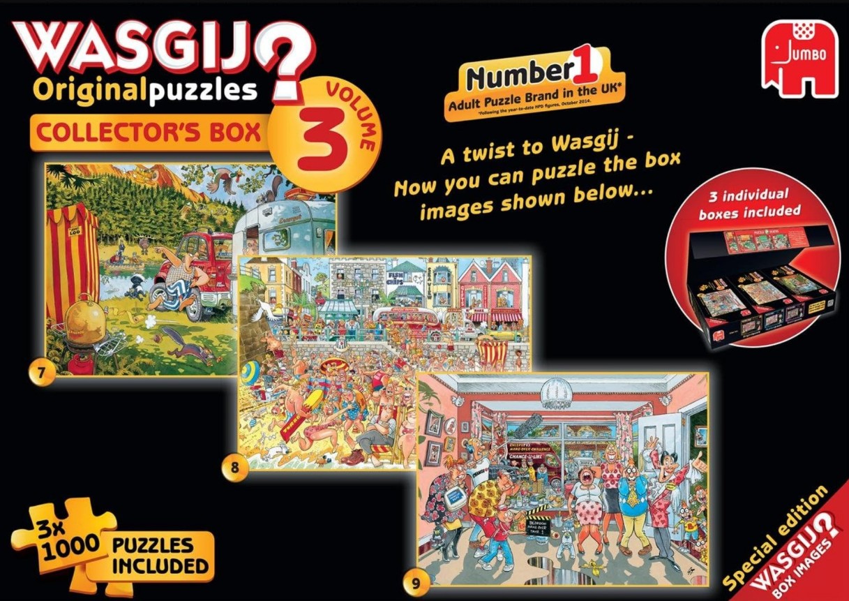 A collage of three humorous, cartoon-style illustrations featuring chaotic and comedic scenes.