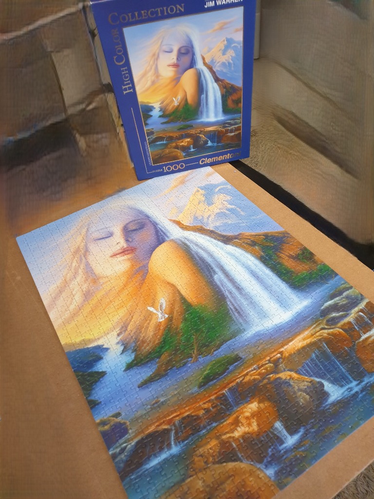 Surreal illustration of a woman