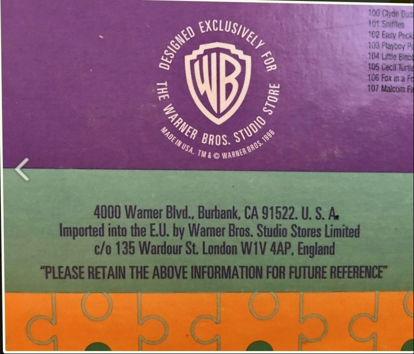 A rectangular graphic split into purple, green, and orange horizontal bands with text and a shield logo.
