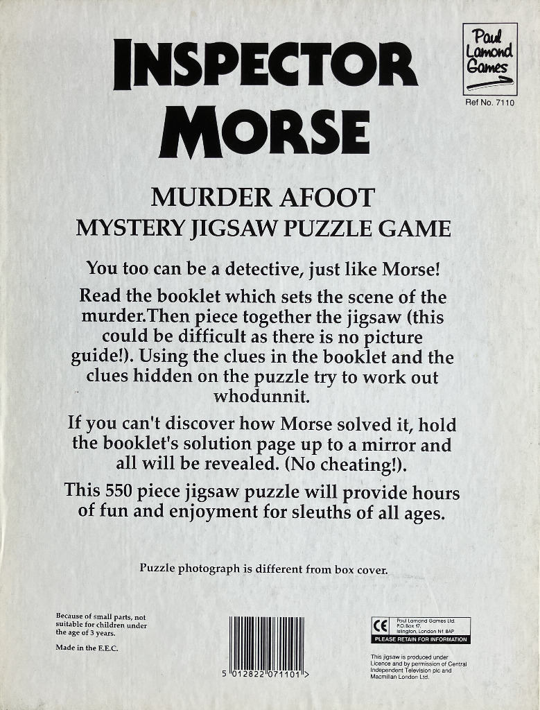 Inspector Morse: Murder Afoot