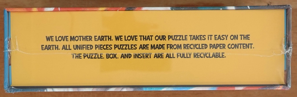 A yellow rectangular background featuring centered black text about environmental sustainability.