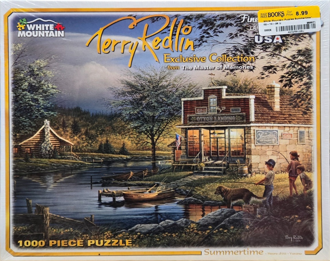A nostalgic rural landscape painting of a general store named Otto