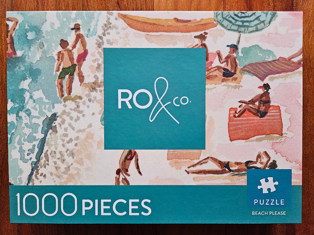 Watercolor illustration of people relaxing and swimming at a sunny beach.