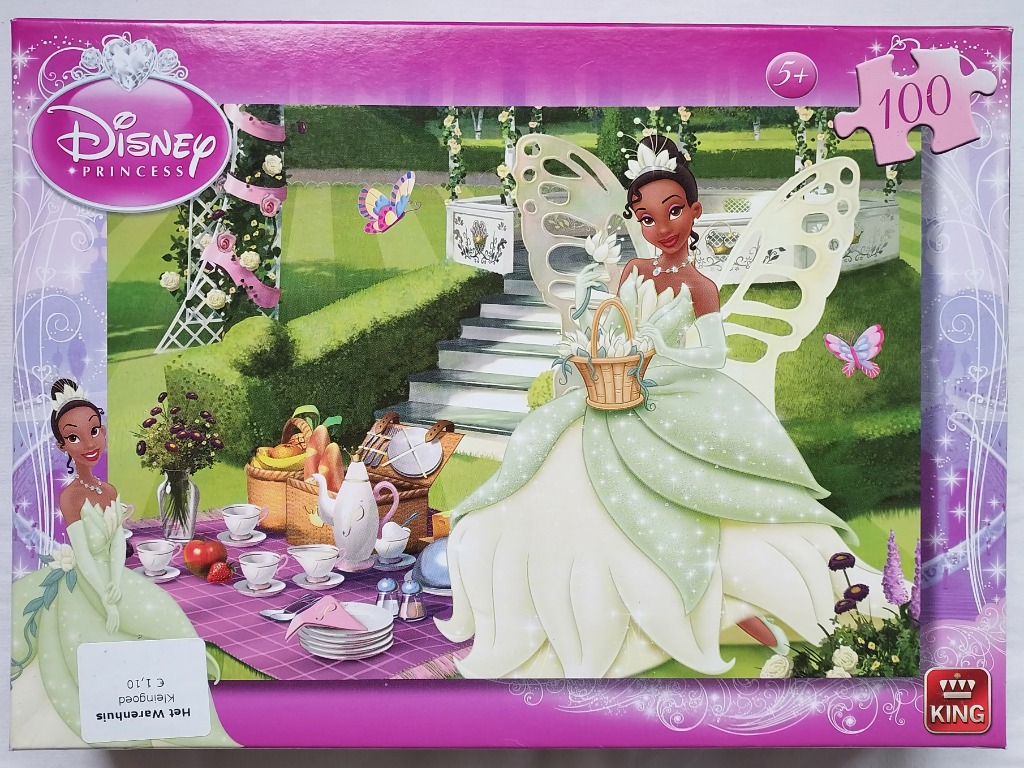 Tiana from The Princess and the Frog as a fairy in a garden setting