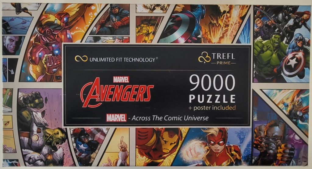 Collage of various Marvel superhero comic book illustrations featuring characters like Iron Man, Hulk, and Captain America.