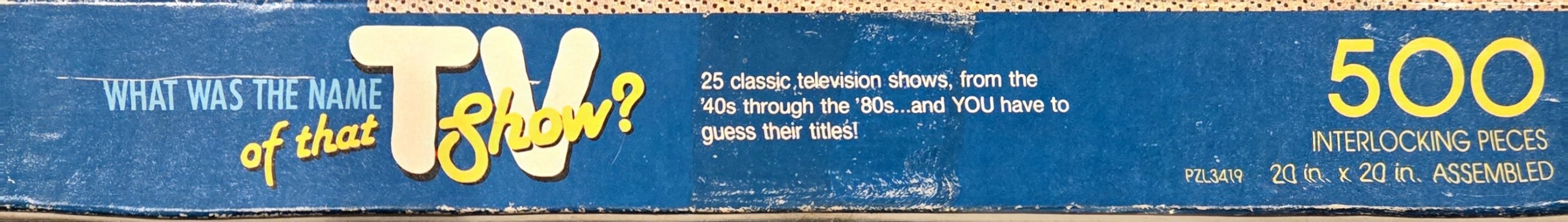 What Was the Name of that TV Show?