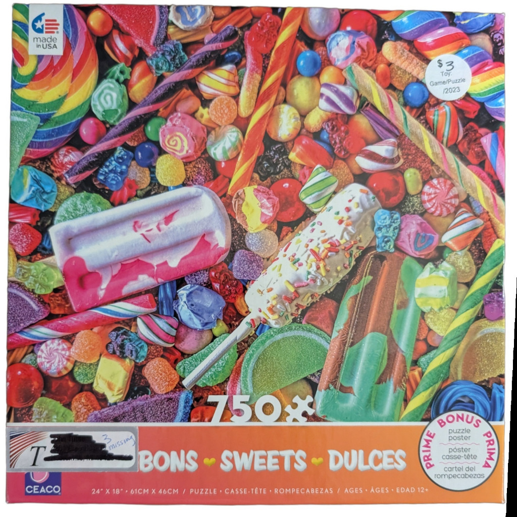 A colorful and dense collage of assorted candies, lollipops, and frozen treats filling the entire frame.