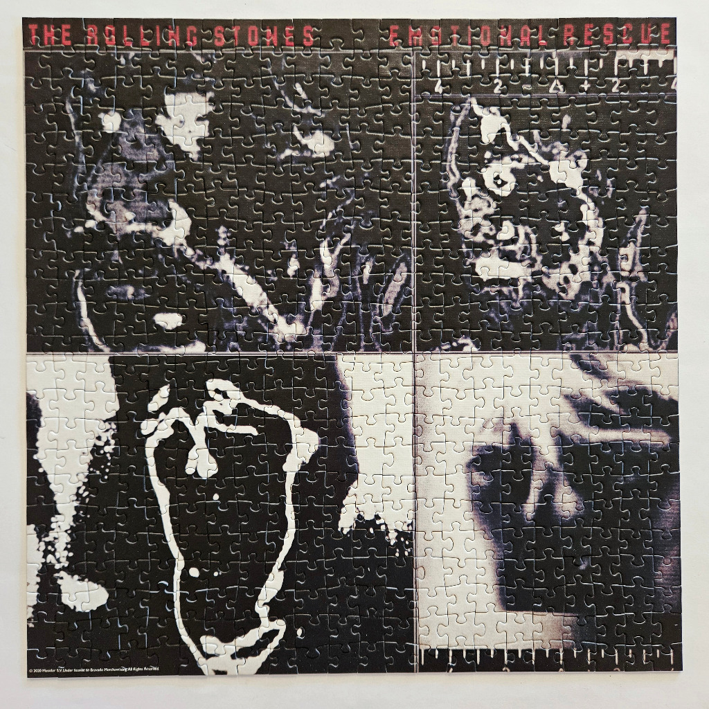 A black and white infrared thermal-style album cover featuring four distorted, high-contrast imagery segments.
