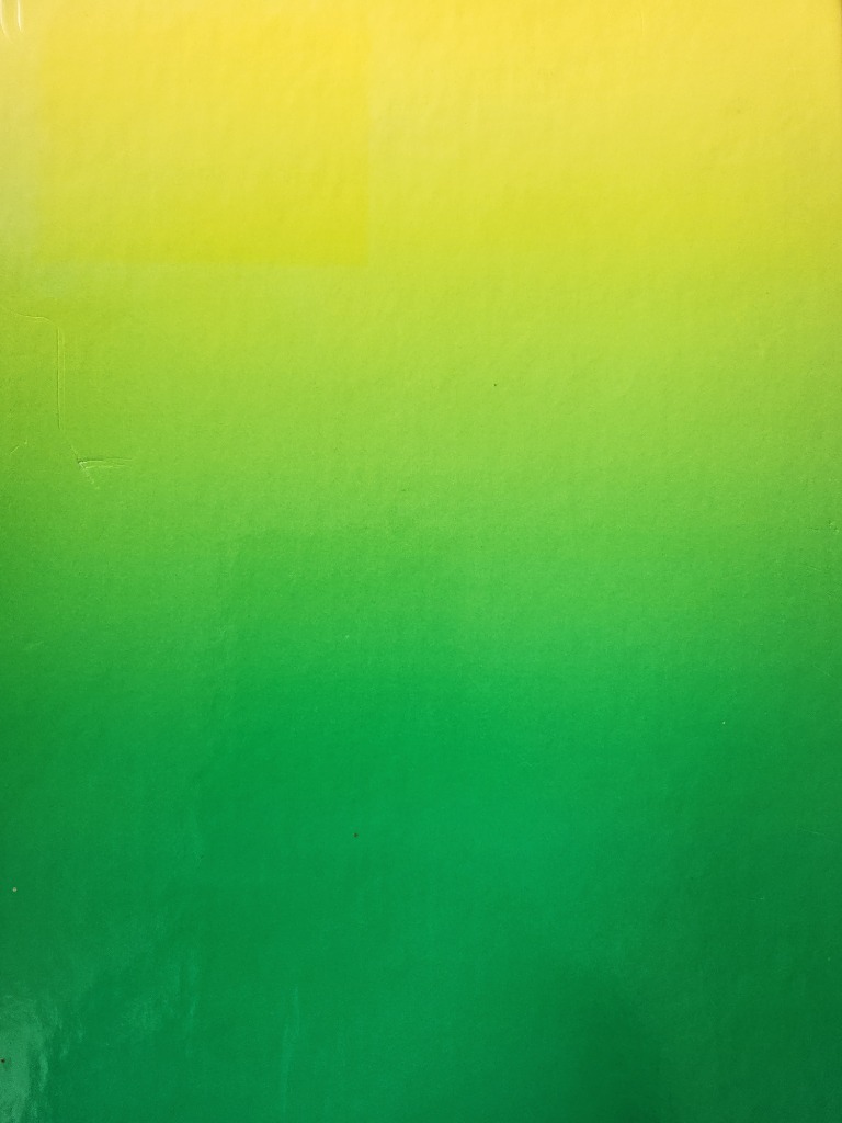 A smooth vertical color gradient transitioning from bright yellow at the top to a deep, vibrant green at the bottom.