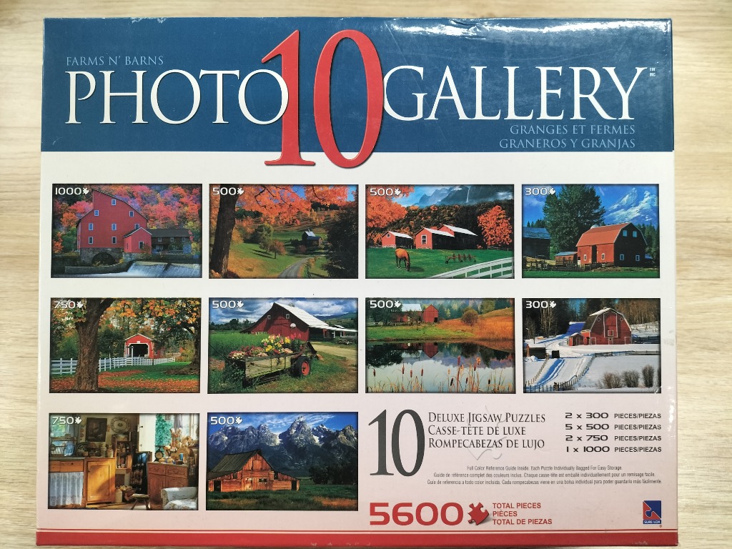 A collage of ten different landscape and interior photographs featuring rustic barns and rural farm settings.