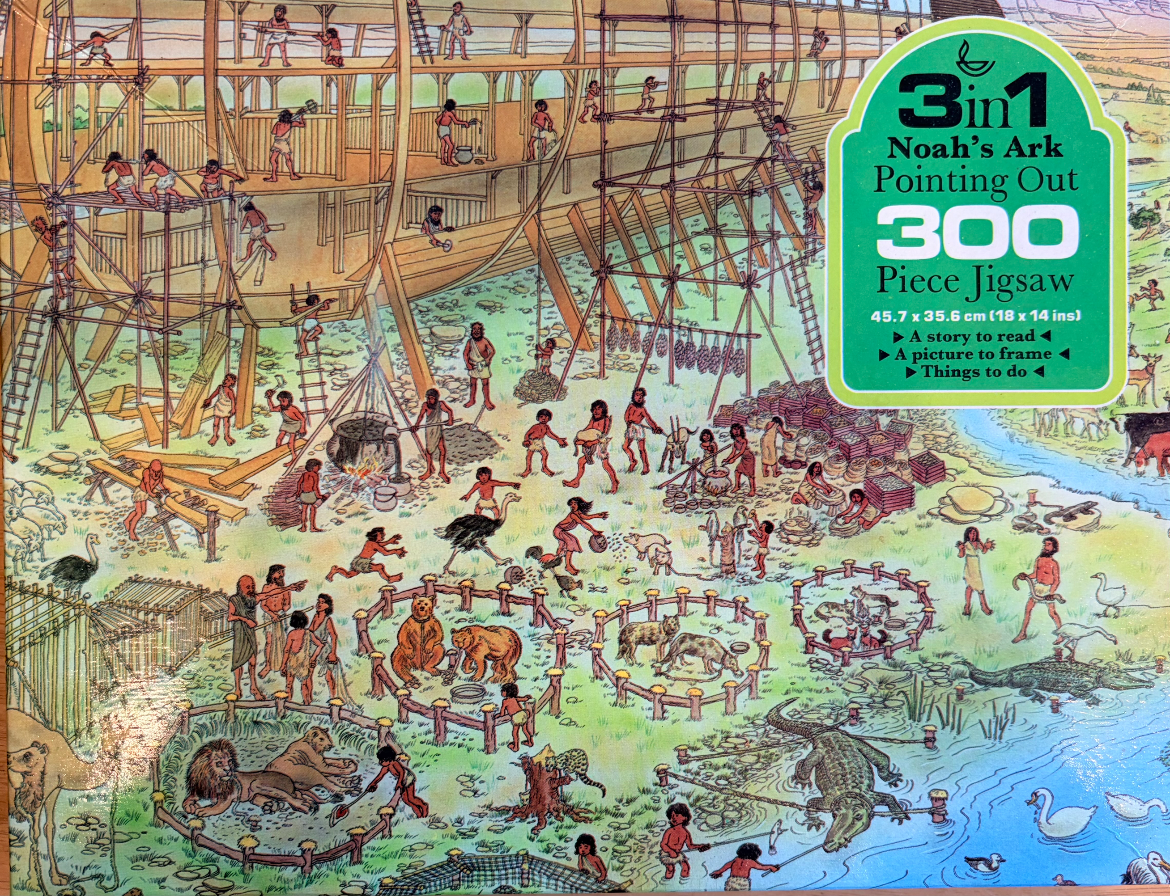 A whimsical illustration of Noah
