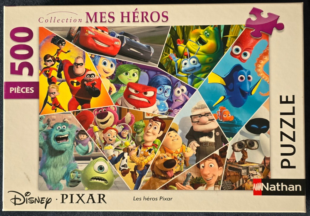 Collage of various Disney Pixar animated movie characters including the Incredibles, Toy Story, and Finding Nemo.