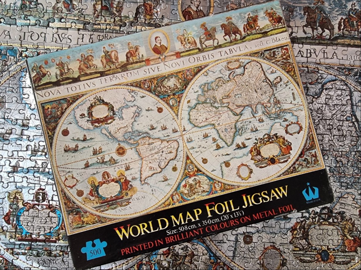World Map Foil Jigsaw