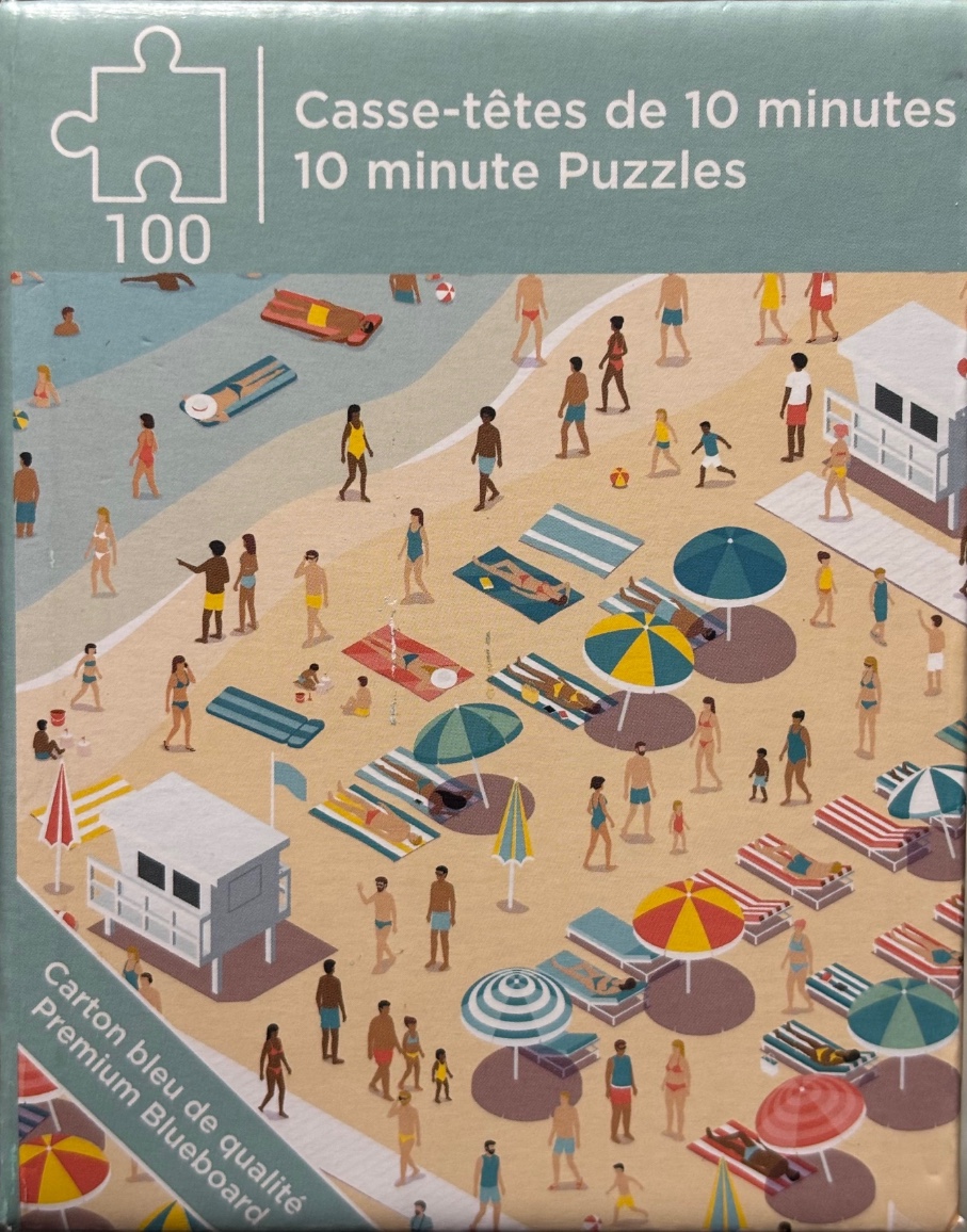 An aerial illustration of a busy, sunny beach scene with people swimming, sunbathing under umbrellas, and walking.