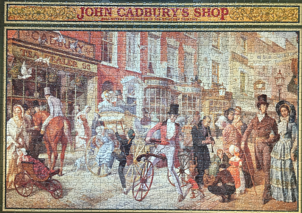 A nostalgic historical painting of John Cadbury