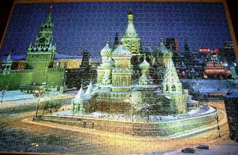 Night view of Saint Basil