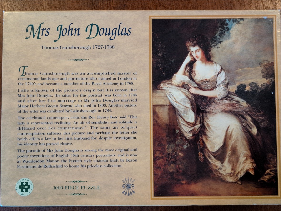Portrait painting of Mrs. John Douglas by Thomas Gainsborough