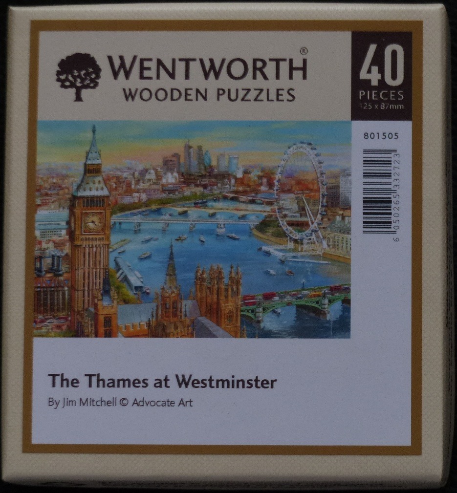 A painterly illustration of the River Thames at Westminster, featuring Big Ben and the London Eye.
